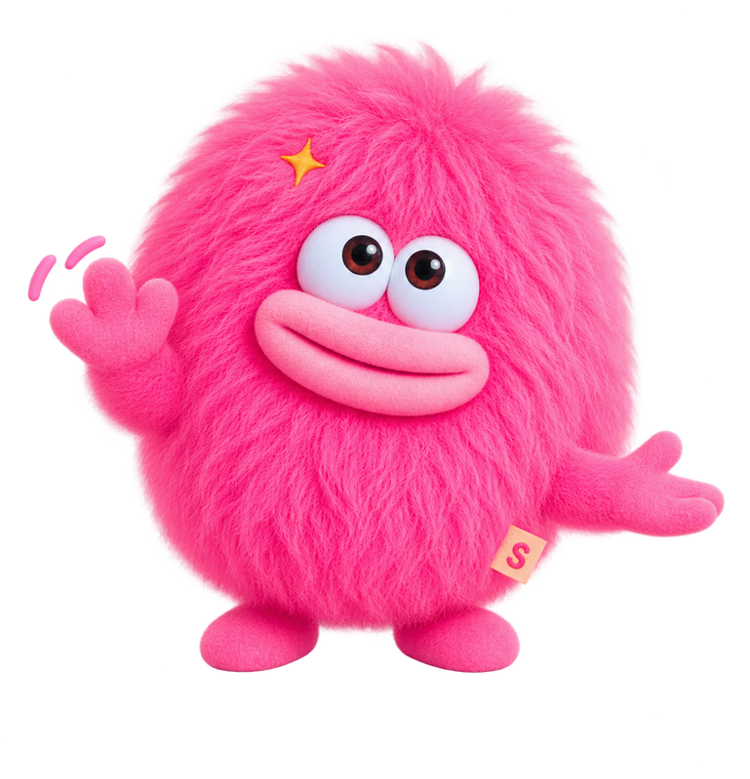 SparqList's waving mascot